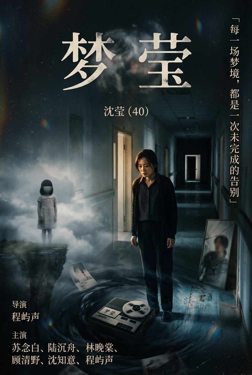 《梦莹》海报：沈梦莹站在悬崖边的背影